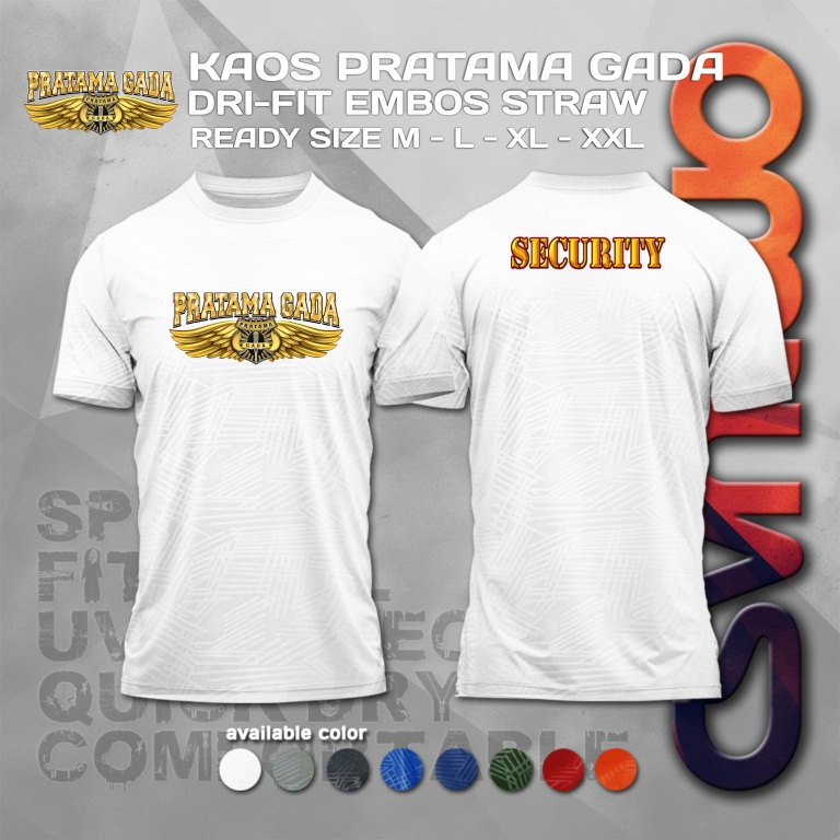 Kaos Security  Gada Pratama Wings Dryfit Embos / Kaos Jersey Gada Pratama / Kaos Pratama Gada Dryfit