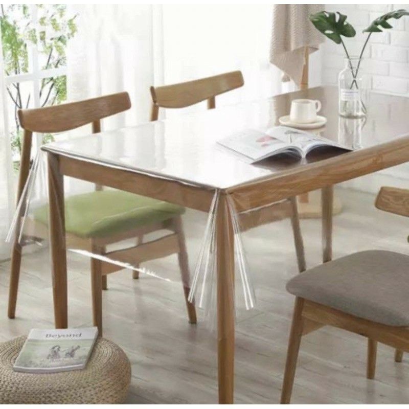 Taplak Meja Bening/Plastik Mika Meteran/Plastik Mika Lemas Meteran