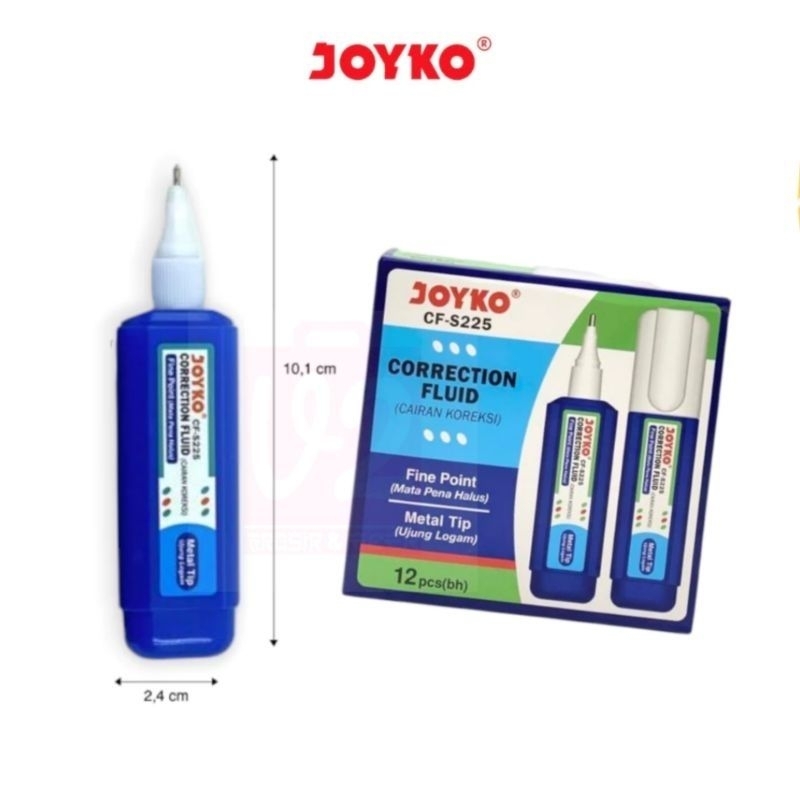 

[ 1 PCS ] Stipo / Tipex Correction Fluid Koreksi Penghapus Cair Joyko CF-S225/S-225