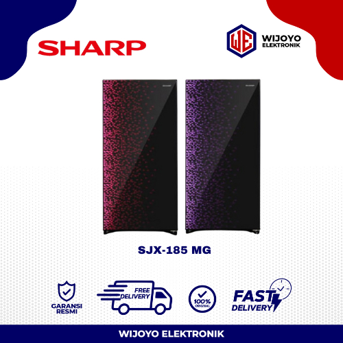 Kulkas Sharp 1 Pintu SJX-185 MG / Lemari Es Bunga Satu Pintu 185 MG