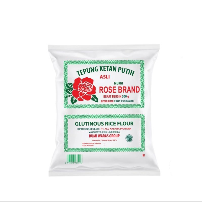 

Tepung Ketan Putih Rose Brand 500g