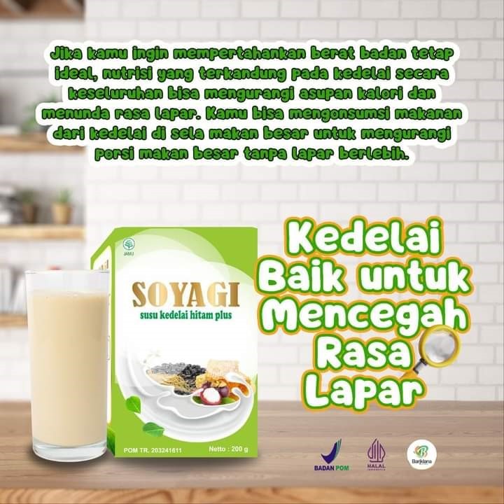 

SOYAGI Kedelai Plus Herbal Susu Diet Pengganti Makan Pelangsing ampuh mengecilkan perut buncit