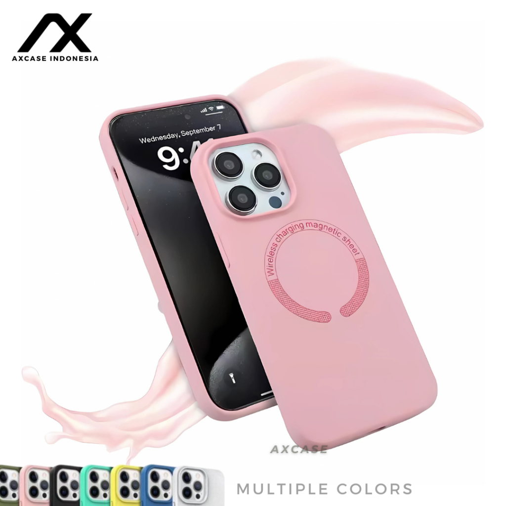 Premium Silicone Magsafe Case iPhone 11 12 PRO MAX MINI Fullcover Anti Jamur Anti Noda