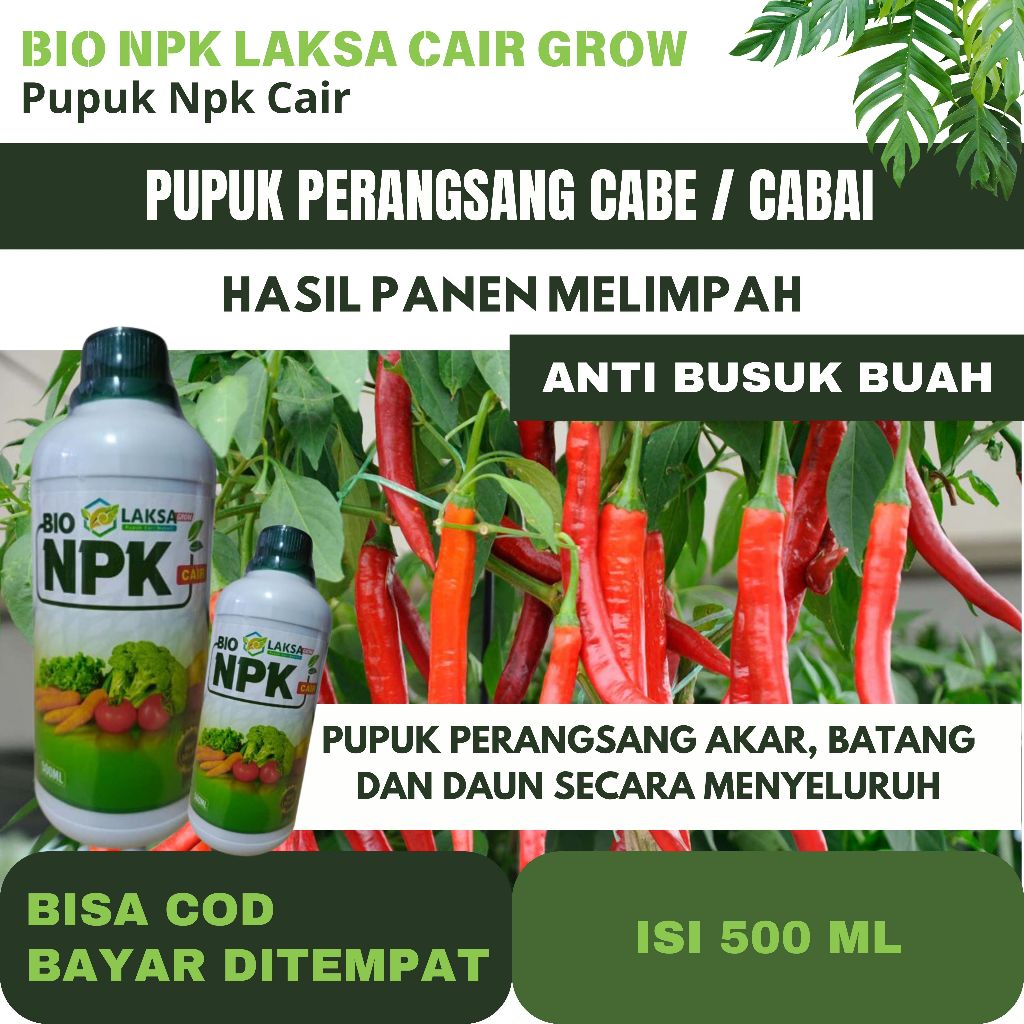 Pupuk booster cabai pupuk penyubur tanah dan tanaman perangsang bunga dan buah Cabe Termurah
