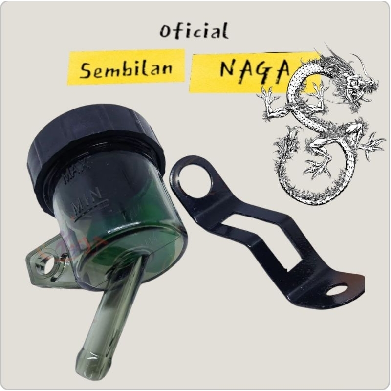 Tabung Minyak Rem/Botol Minyak Rem/Tempat Oli Rem bonus breket tiang besi