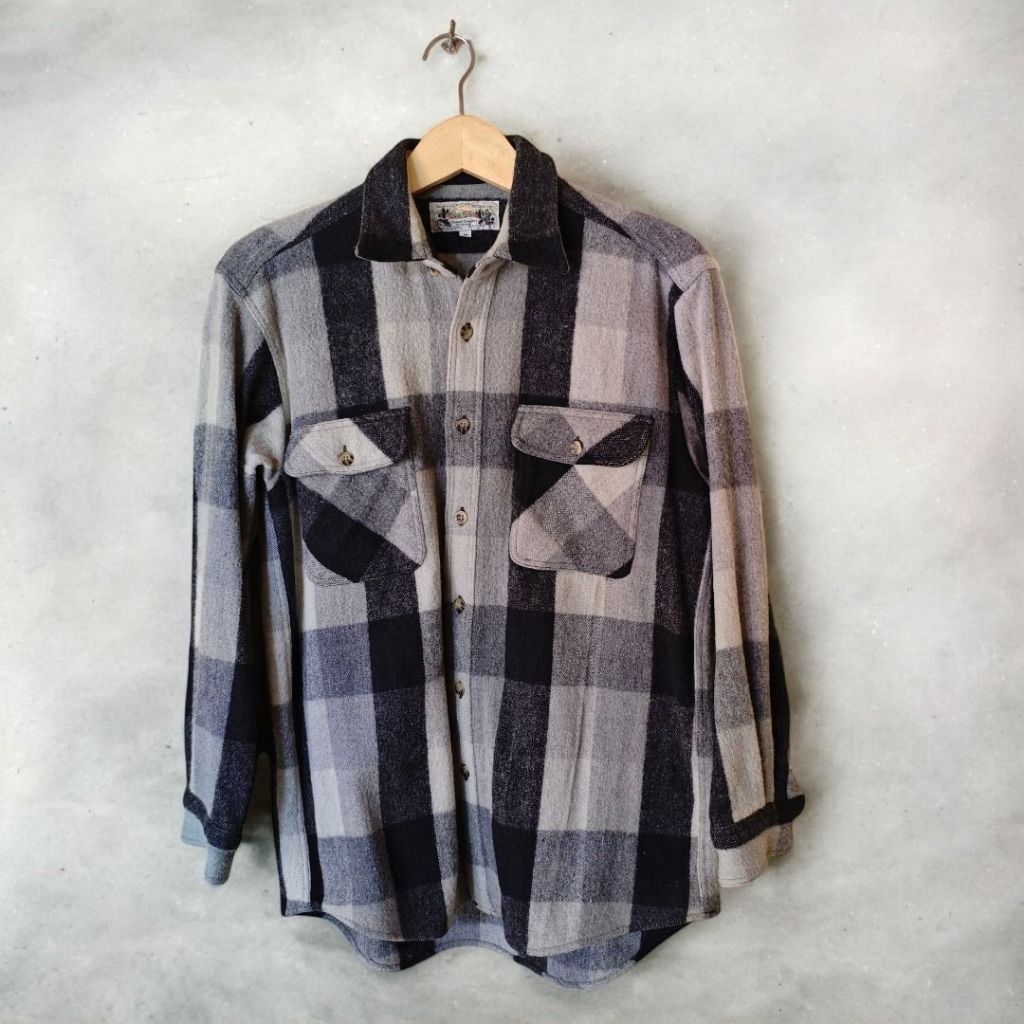 CLAN SHIP Outdoor Wool Outer Flannel Shirt SECOND