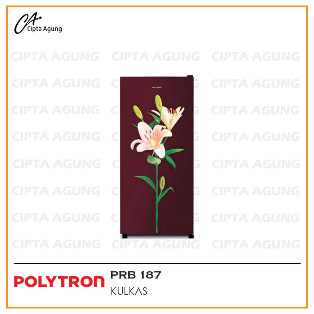 KULKAS 1 PINTU 180 LITER POLYTRON PRB-187PR/LB / PRB 187 PR LB