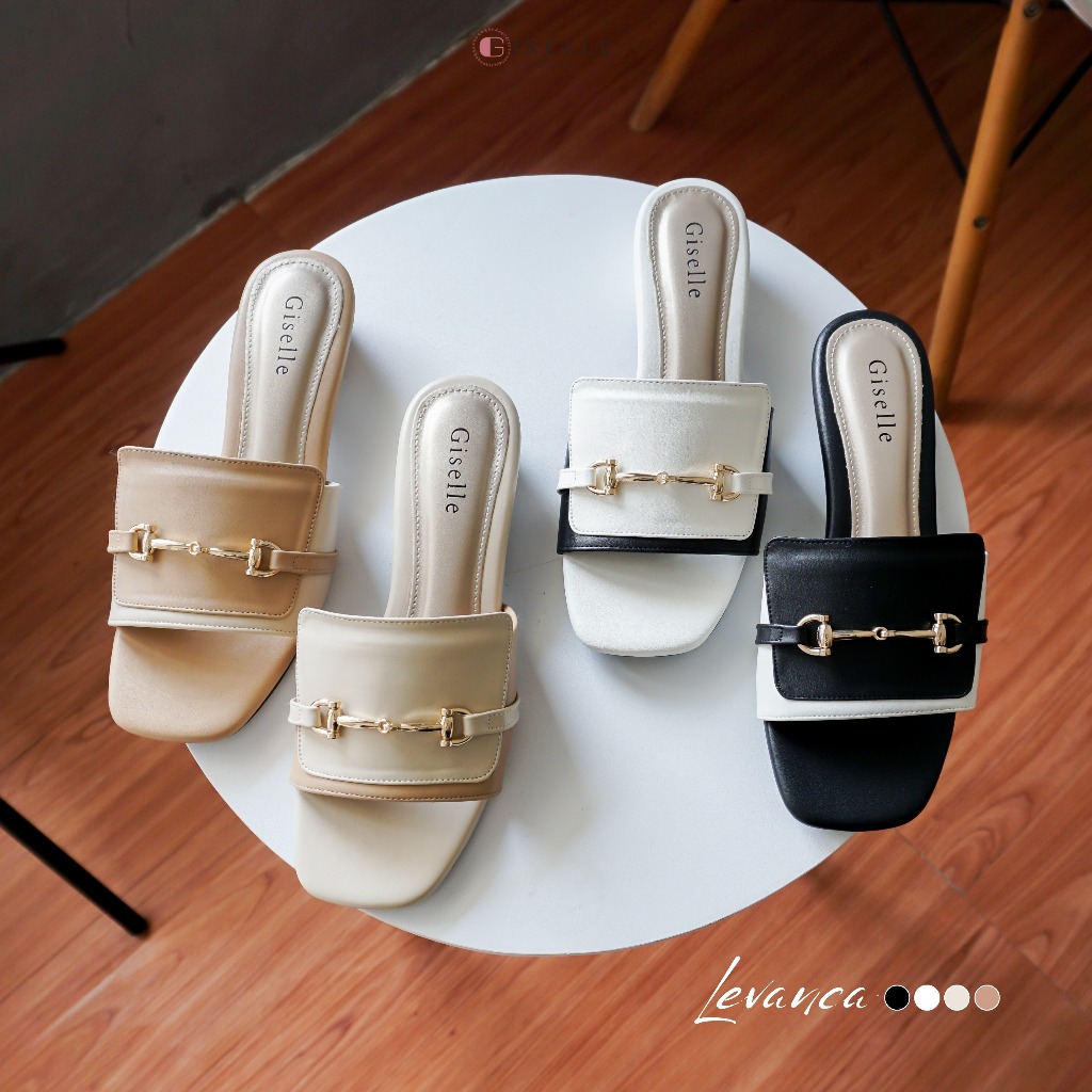 Giselle Colls - Levanca Sandal Heels Wanita 3 cm