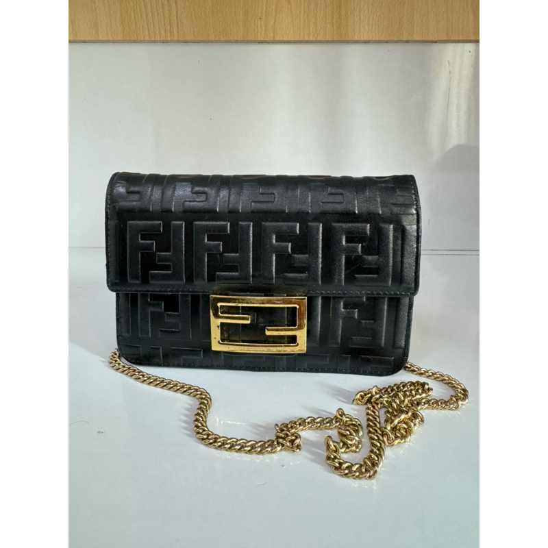 Fendii Baguette WOC Mini Bag Chain preloved