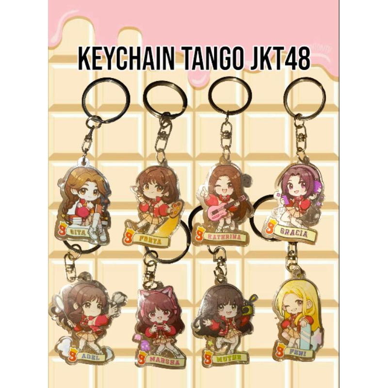 [STOK READY Free PC] GANCI JKT48 TANGO  AKRILIK GANTUNGAN KUNCI KEYCHAIN