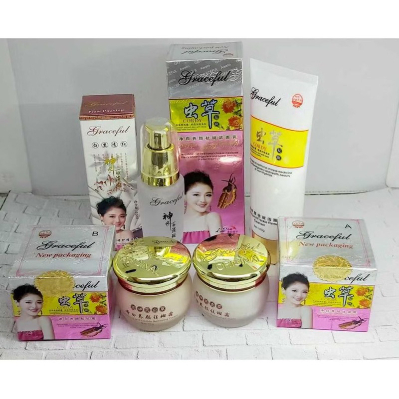 [ 1 Set ] Paket Graceful / Cream Malam / Cream Siang / Serum / Facial Foam Graceful