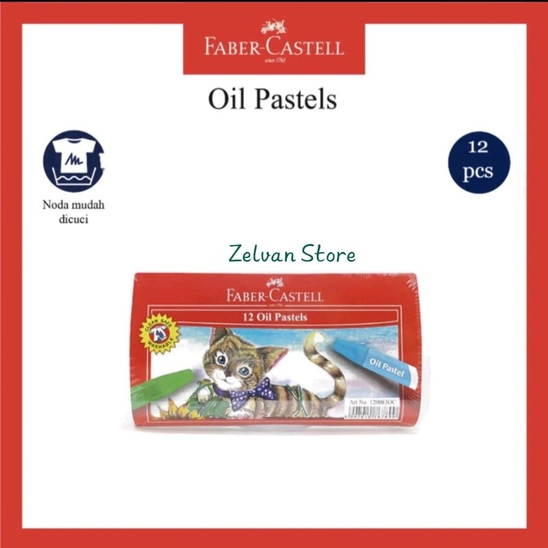 

Oil Pastel FABERCASTELL 12 warna