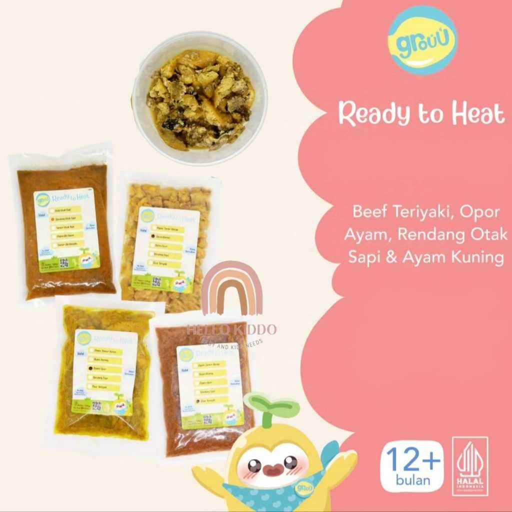 

12+ GROUU FROZEN READY TO HEAT LAUK SIAP SAJI - MAKANAN MPASI BAYI NON MSG
