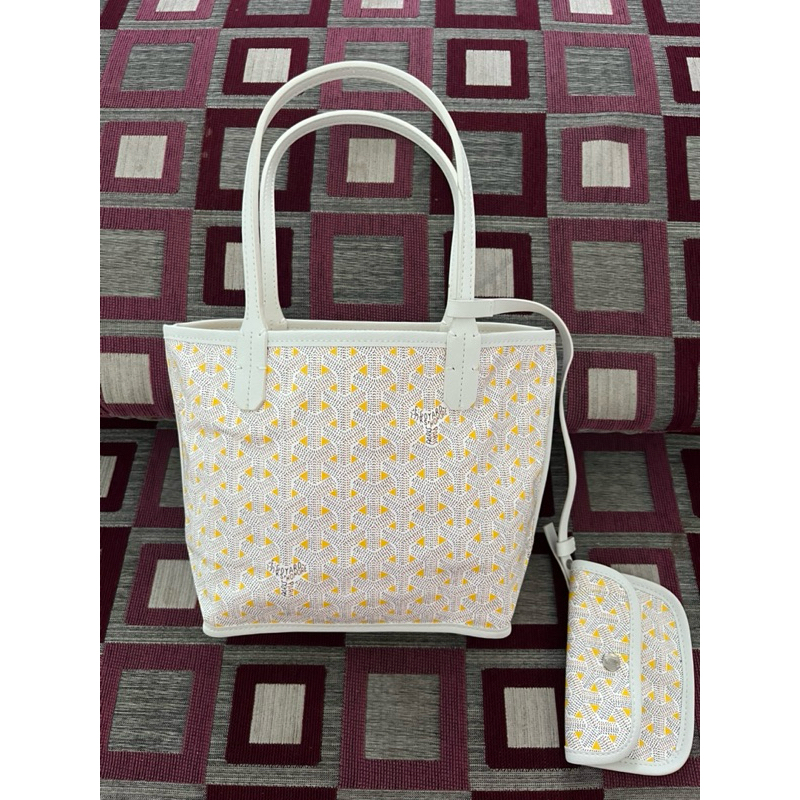 PL Goyard Tote Mini White