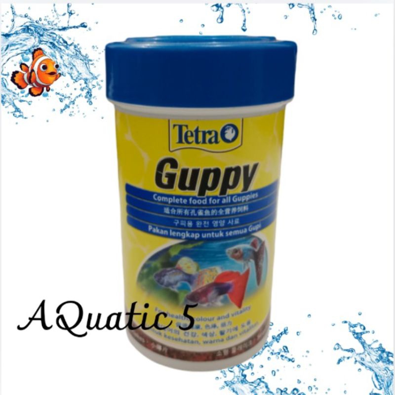 Makanan Ikan hias guppy TETRA GUPPY 100GR