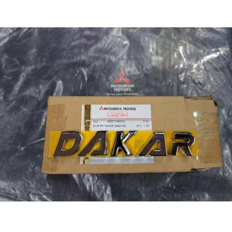 Emblem Dakar Asli Mitsubishi New Pajero Sport 2022