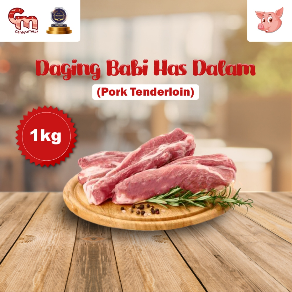 

Daging Babi Bagian Has Dalam | Pork Tenderloin | Daging Babi Empuk Tanpa Lemak Pilihan