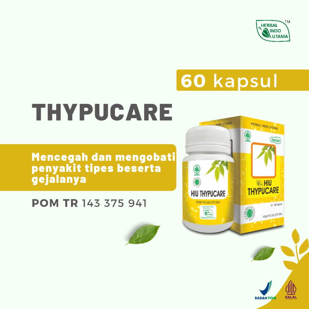 

HIU THYPUCARE Herbal Untuk Tipes Isi 60 Kaps