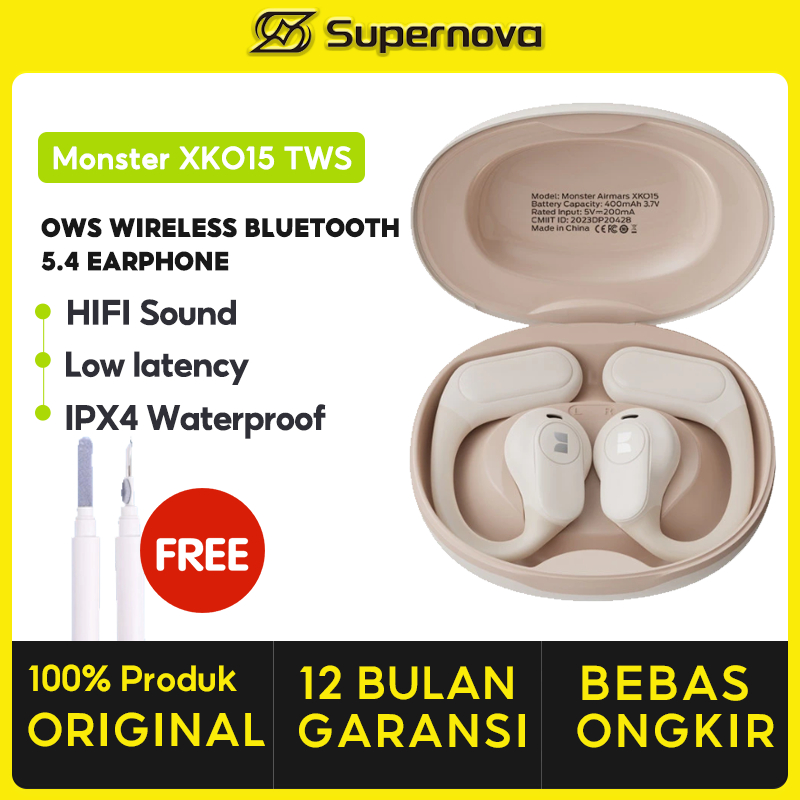 Supernova x Monster XKO15 True Wireless Bluetooth Headset Open Ear TWS Earphone Earbuds