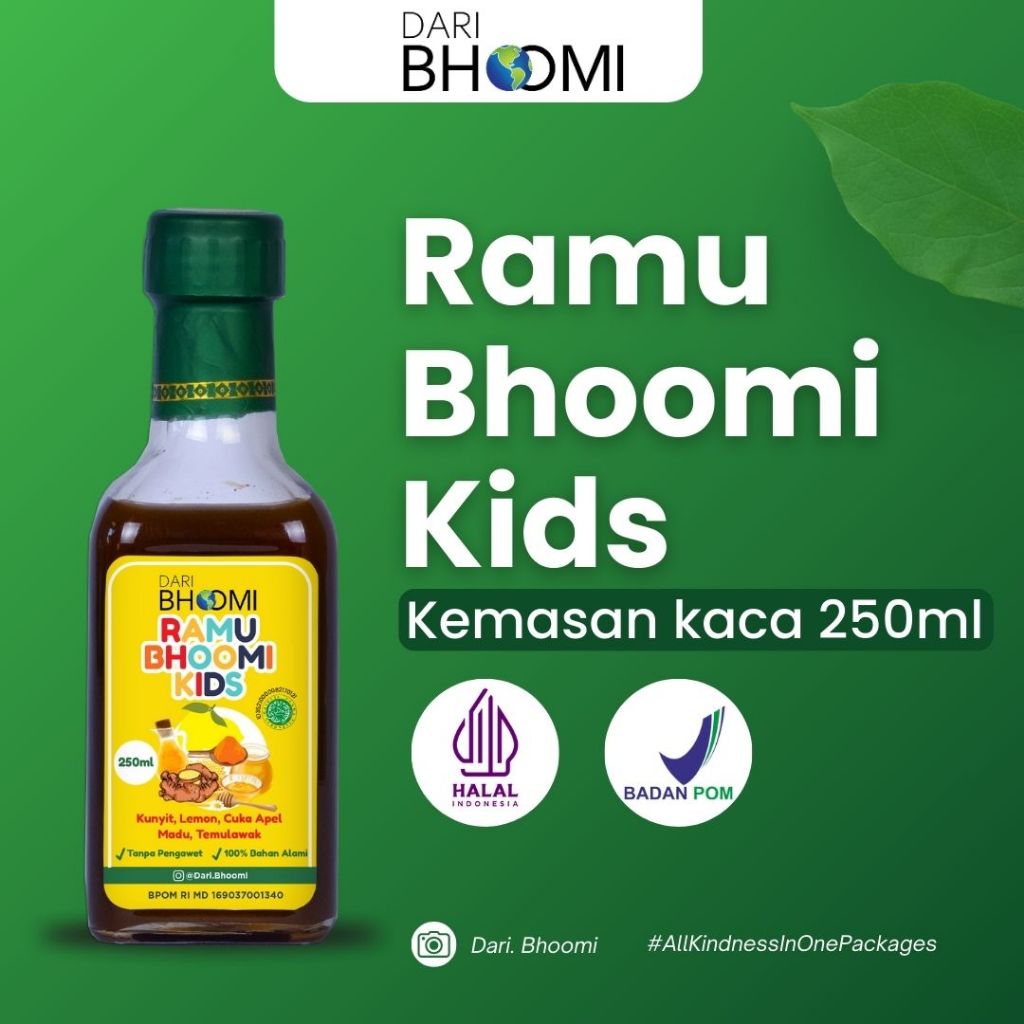

Dari Bhoomi RAMU BHOOMI KIDS Botol Kaca 250ml