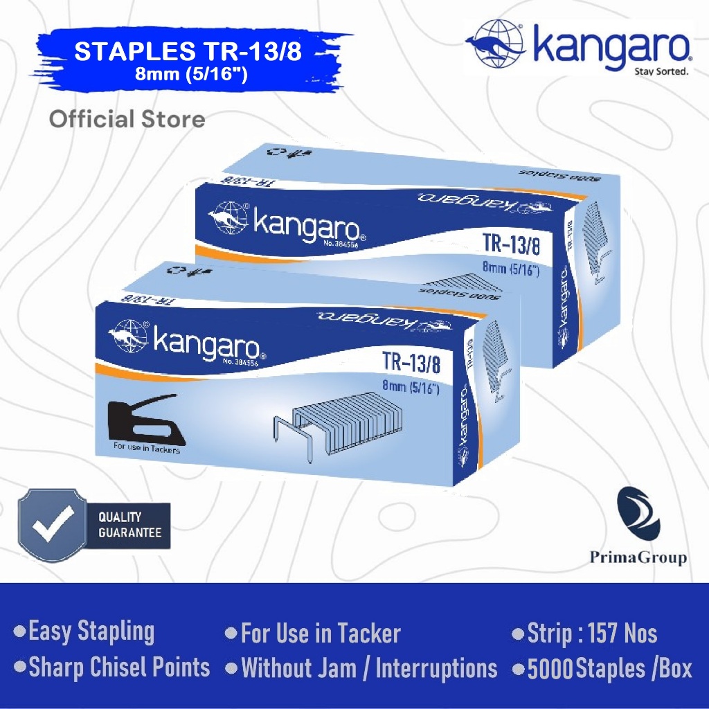 

Isi Staples Guntacker Tr13/8 / Isi Hekter 8mm / Isi Stapler TR 13/8 (5/16") / Anak Stapler 5/16 inch