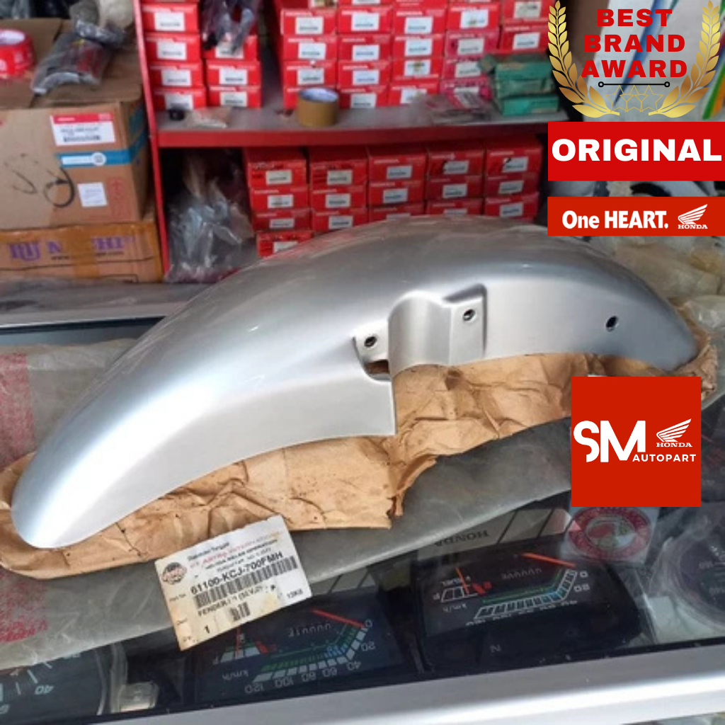 61100-KCJ-690FMH Slebor Spakbor Sayap Depan Silver Honda Tiger 2000 Lawas Lama Original