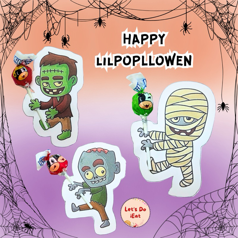 

[MIN BELI 10 PCS] mini gift snack hampers permen lolipop unik sweet candy snack hallowen holding lolipop