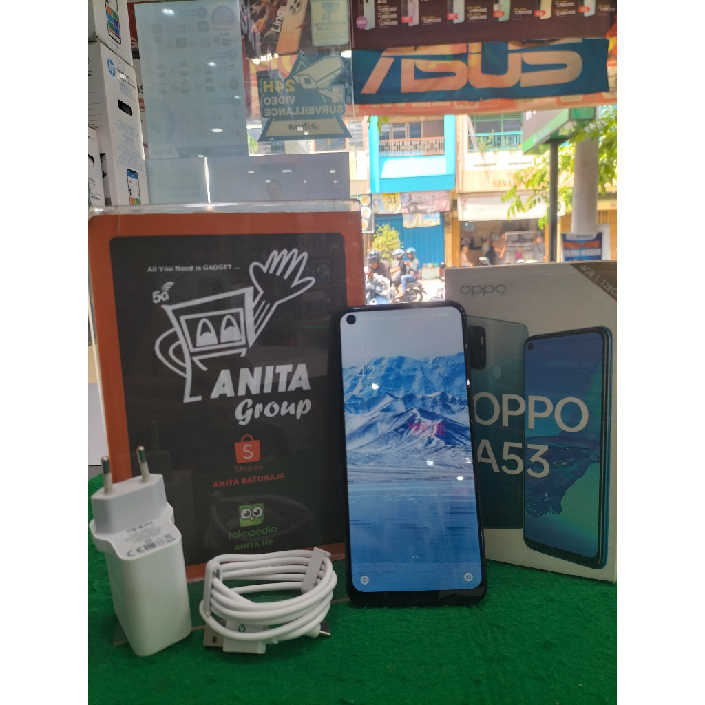 SECOND OPPO A53 RAM 4/128GB (BLACK) FULLSET