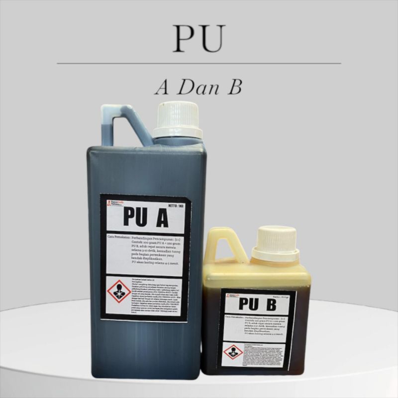 PU Foam Flexibel Hitam (Busa Eva) Pu A 1kg Pu B 500ml