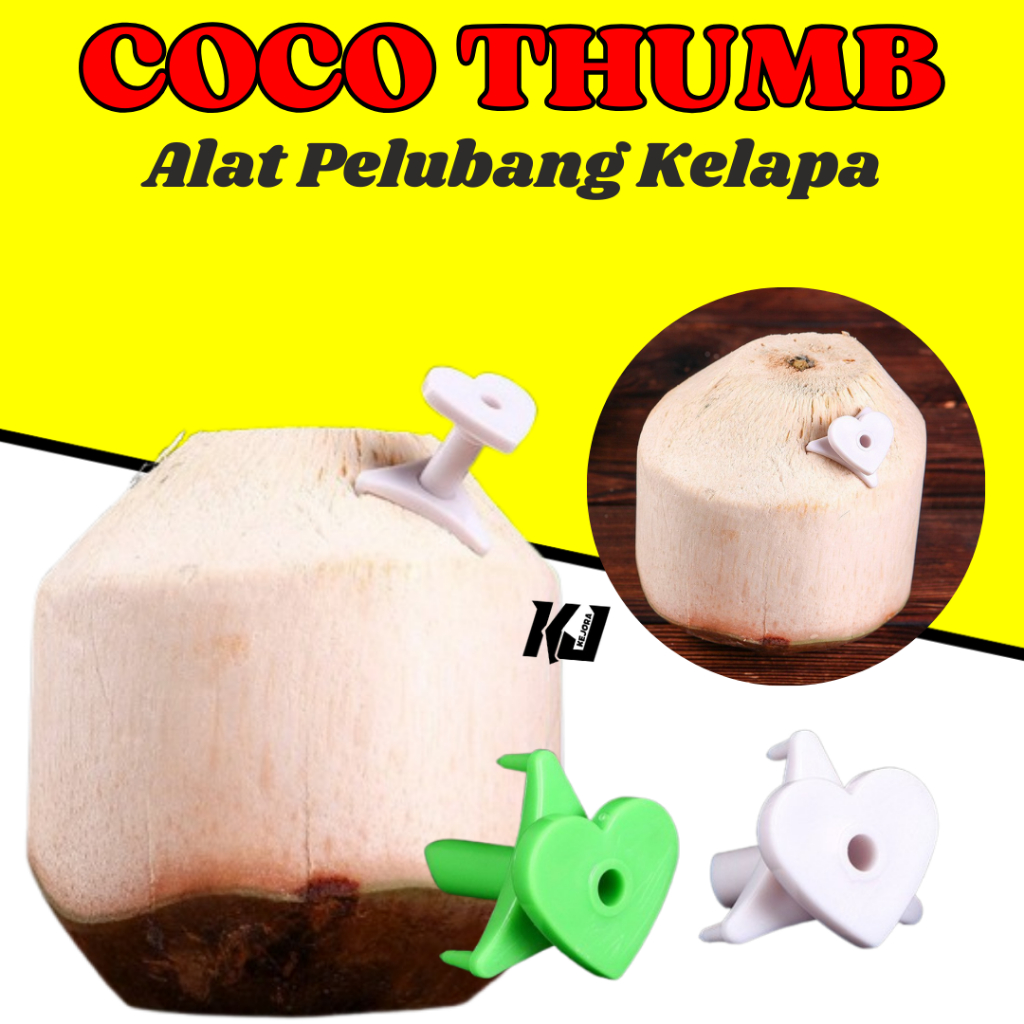 Coco Thumb Alat Pelubang Sedotan Pelastik Praktis Kelapa Solusi Mudah Kupas Kelapa