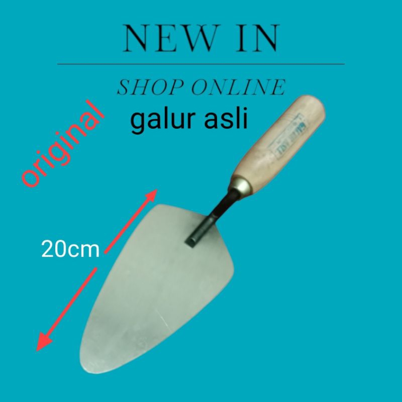 Paket Murah Roskam Acian Semen - Roskam Galur Asli Baja 30 Cm Dan Sendok Galur Asli Baja 20 Cm