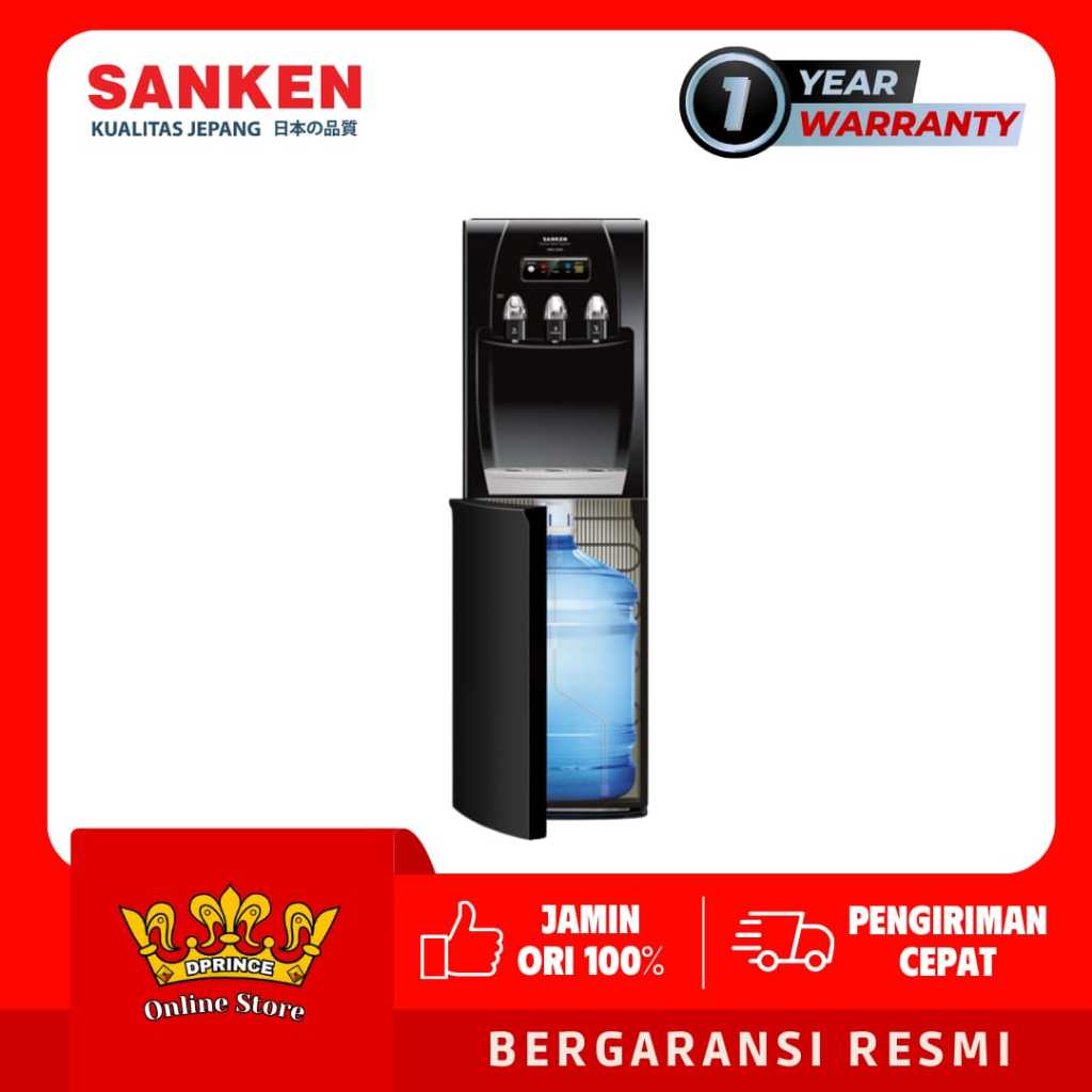 SANKEN Dispenser HWD-C500 Kompresor C500E Galon Bawah HWD-C500E