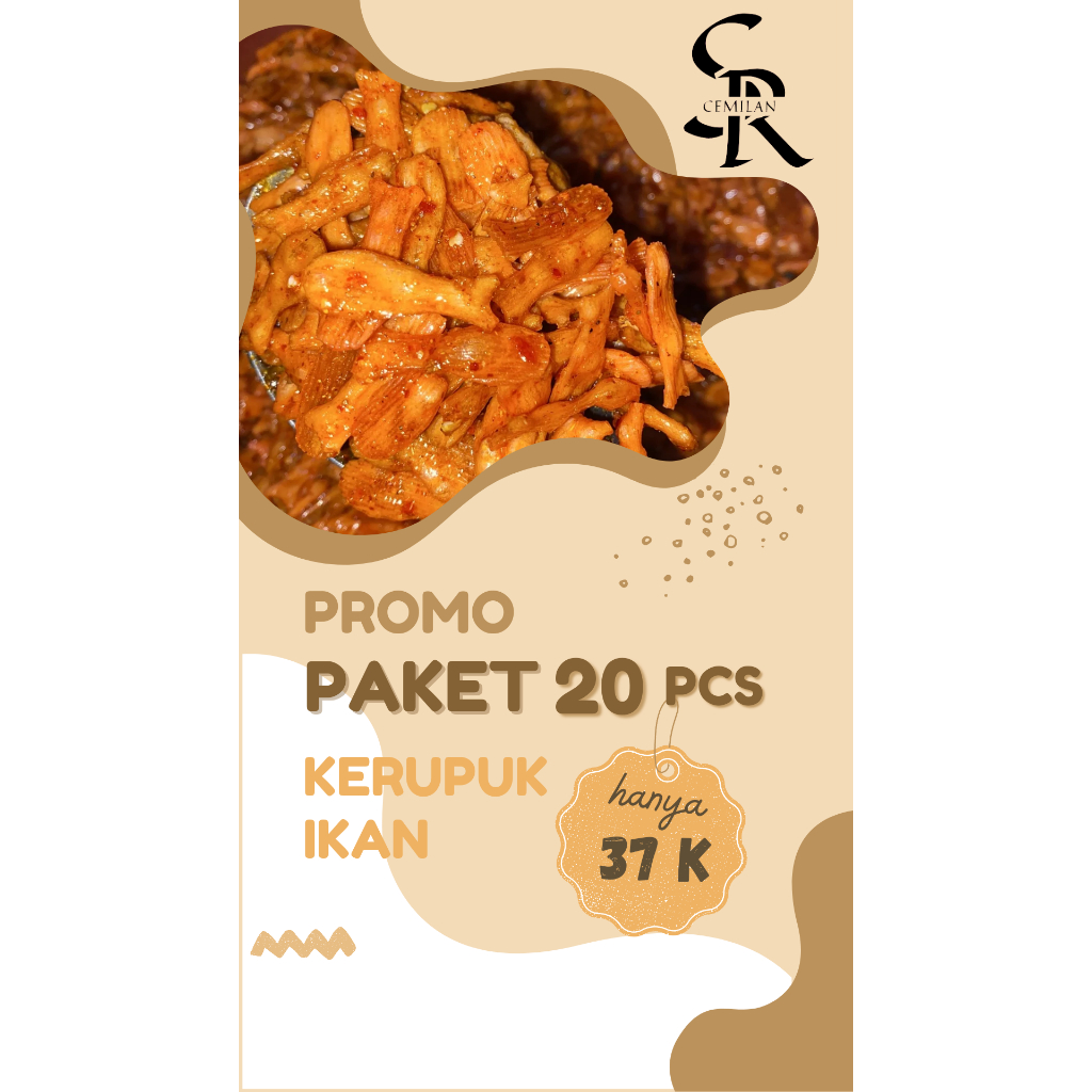 

PROMO KERUPUK IKAN VIRAL BELI 1 DAPAT 20 PEDAS ORIGINAL DAUN JERUK BUMBU MELIMPAH KEMASAN 50 GR