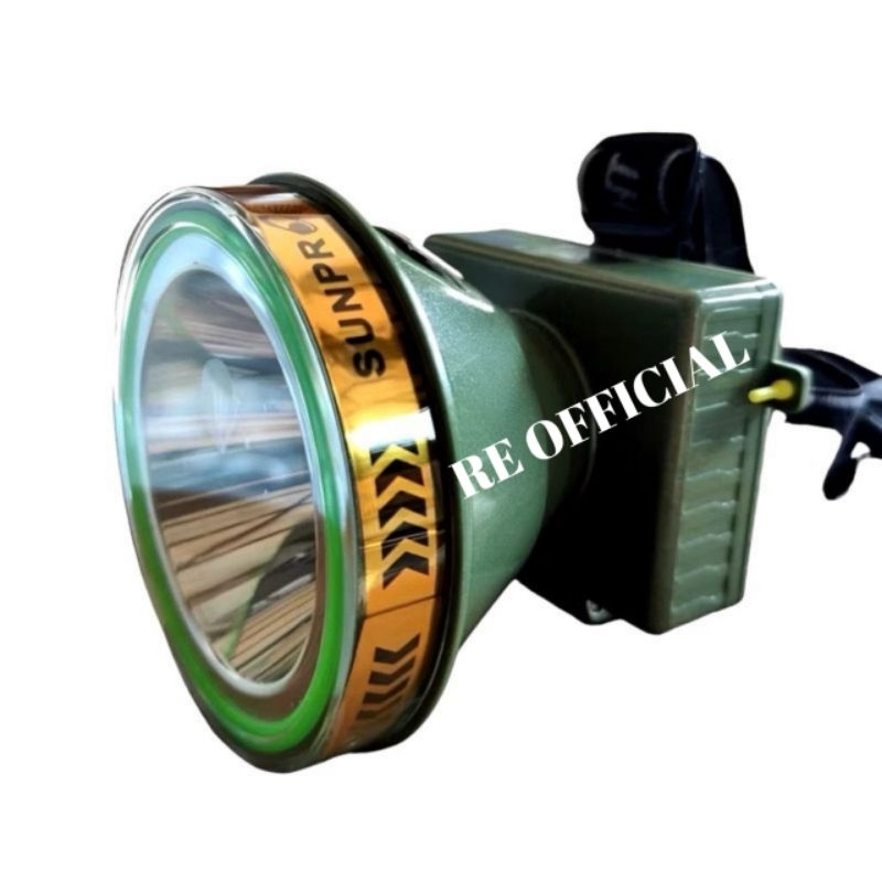 Senter Kepala Selam 280W Sunpro LCD Indikator Cahaya Putih S 8962