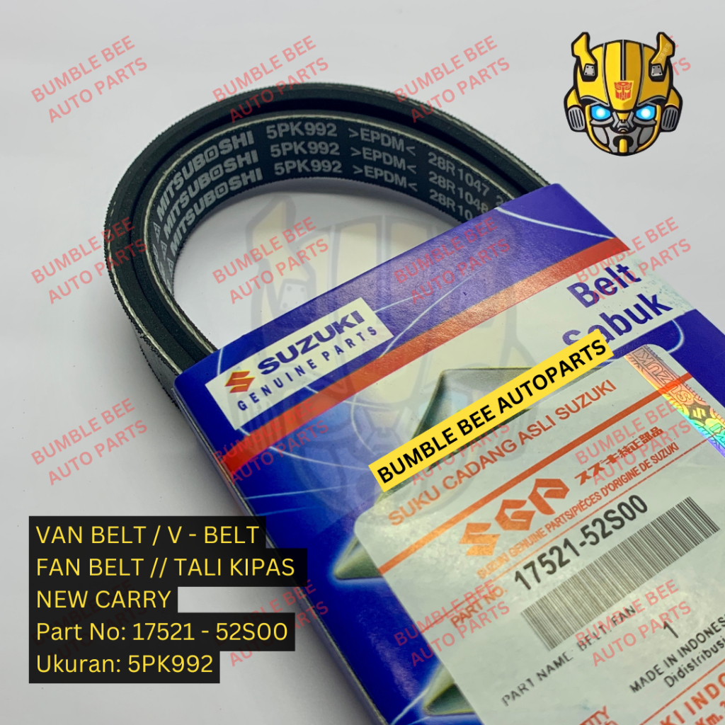 VAN BELT FAN BELT - 5PK992 - CARRY NEW - 17521-52S00 - V BELT - TALI KIPAS - 5PK 992