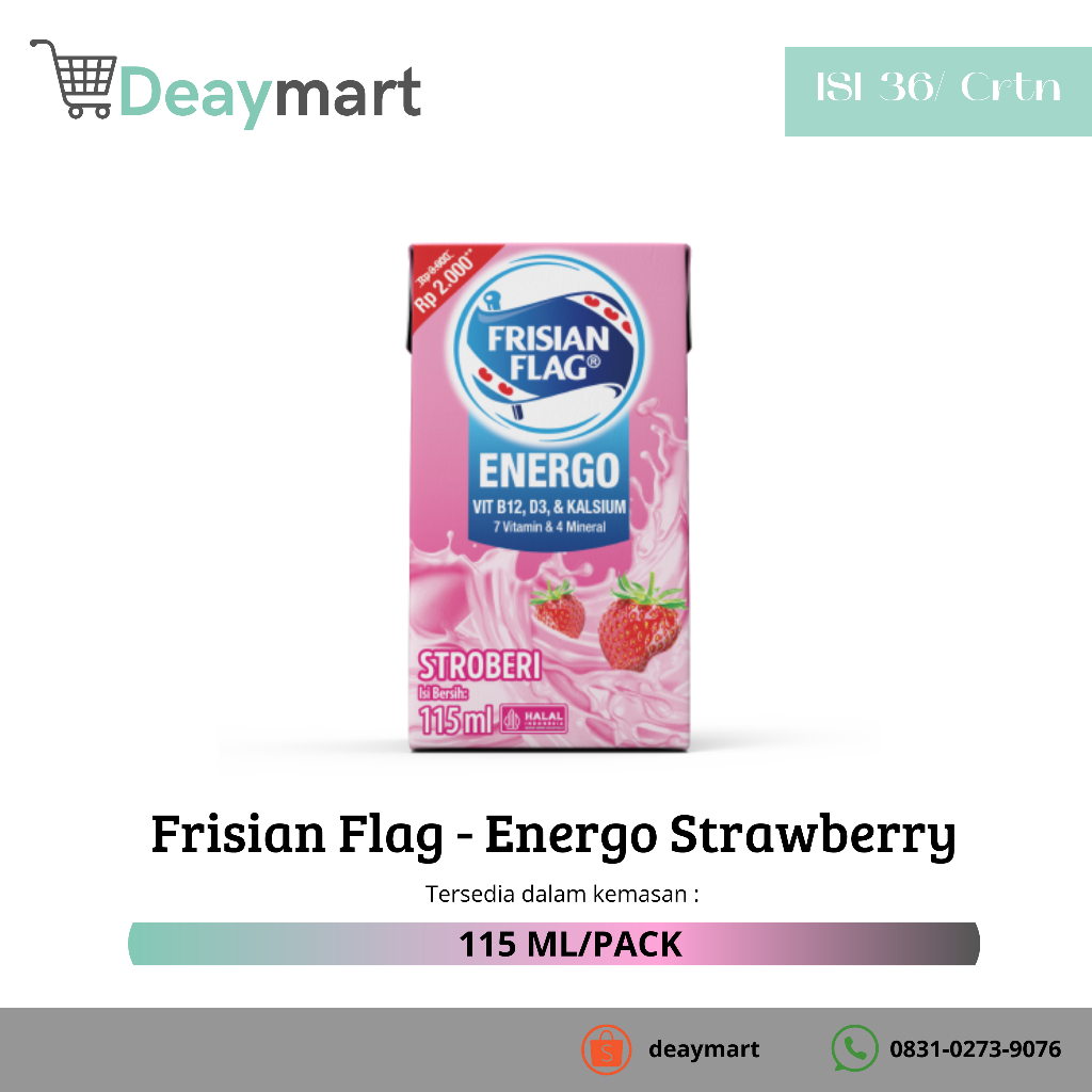 

Frisian Flag Energo - Strawberry 115 ml