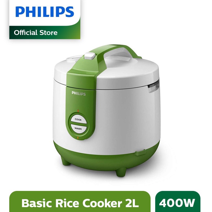ART N1E7 PHILIPS 2L Rice cooker HD31193  4Watt Penanak Nasi Analog Golden Ceramic Green hijau mejiko