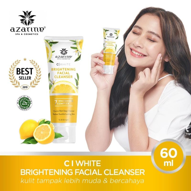 Azarine C White Brightening Facial Cleanser 60ml | Sabun Cuci Muka Azarine | Face Wash Azarine | Fac