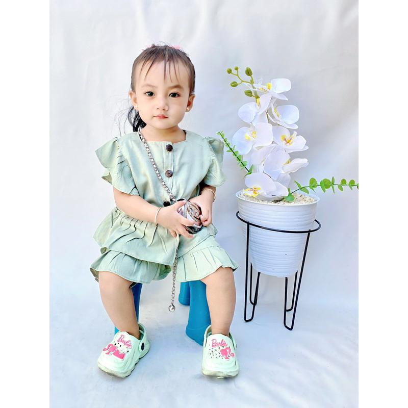Chaiza baby // Vallerie oneset / baju anak santai / baju anak polos / baju anak rayon twill