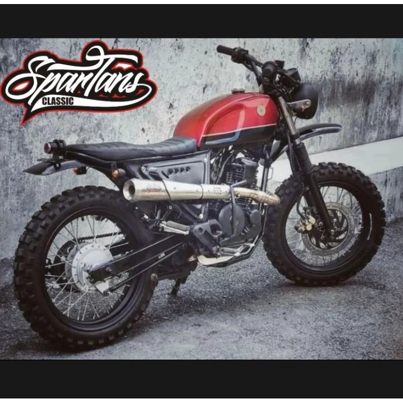 Knalpot Scrambler Scorpio Tiger Byson Megapro