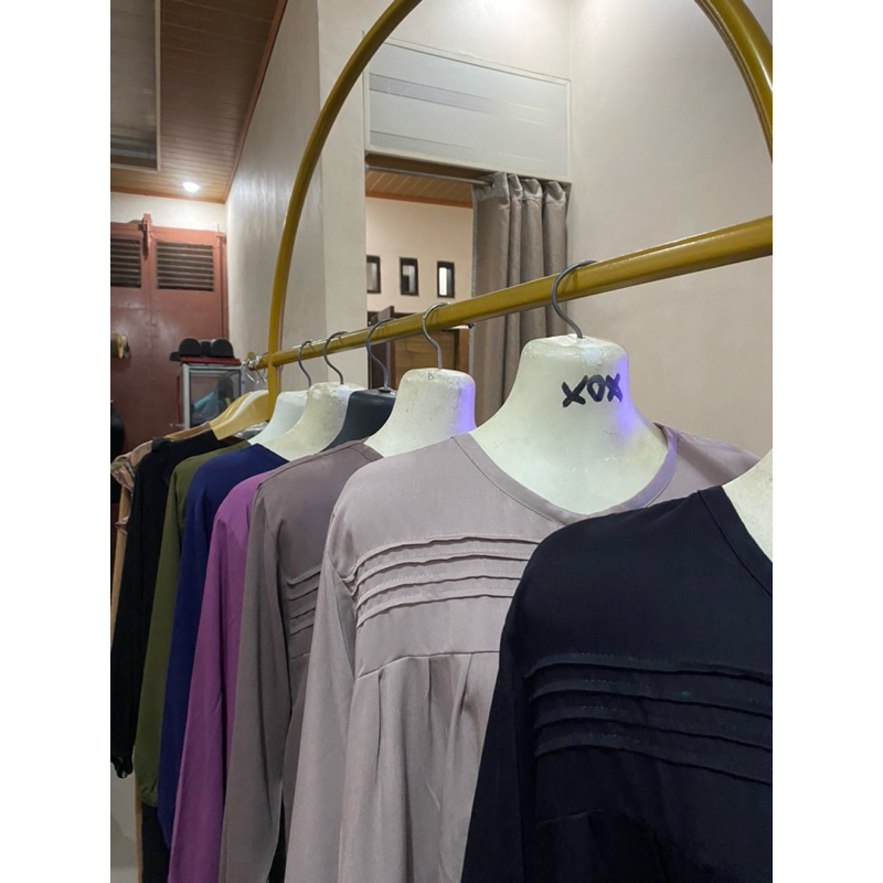 One Set - Baju Tidur - Setelan Rayon Polos Premium