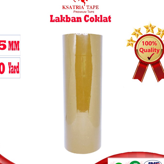 

Khusus Lakban OPP Tape Lakban Coklat Dunia Packing 5 Yard 1 Slop COD