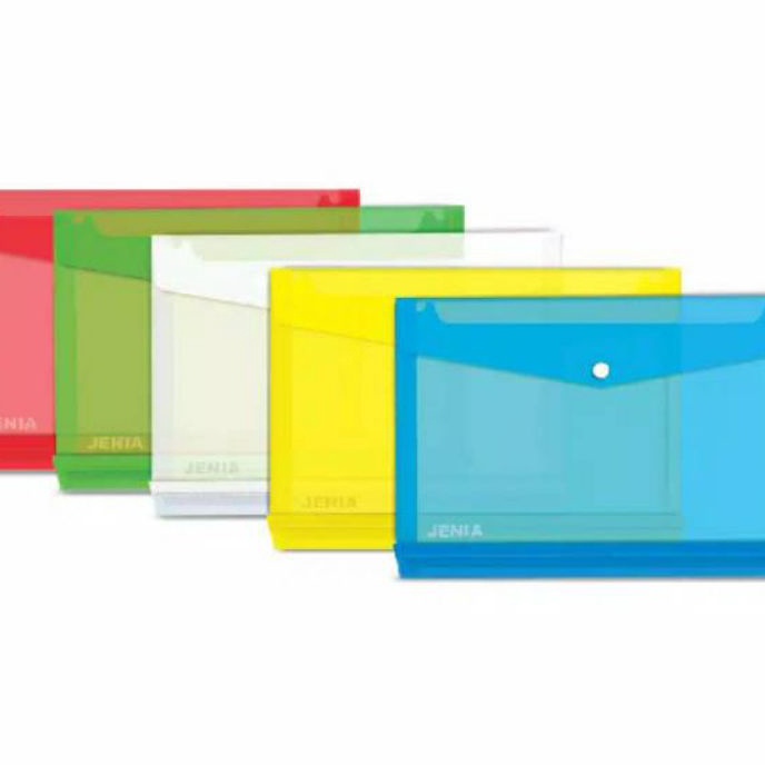 

Kilat Map Plastik Kancing Folio 1pak12pcs