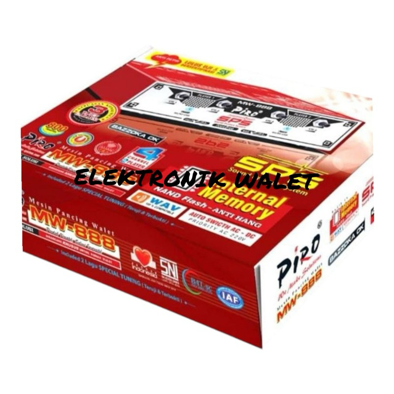 AMPLI PIRO MW 888 SNI ANTI PETIR TERMURAH