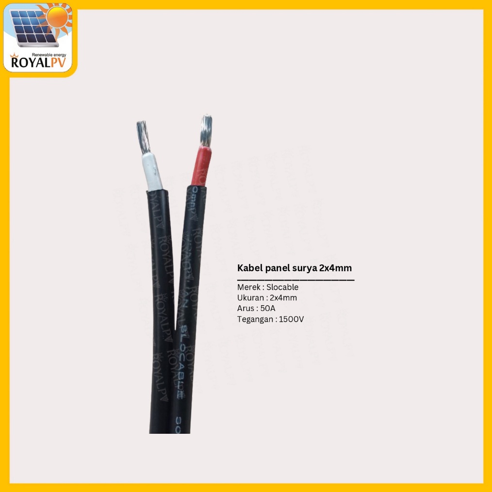 Kabel panel surya 2x4mm kabel solar panel 2x4mm kabel solar cell 2x4mm