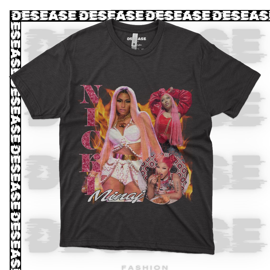 Nicki Minaj T Shirt - Kaos Nicki Minaj Vintage - Kaos Distro Pria Wanita 24s - Desease