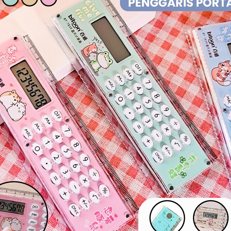 

Istimewa Kalkulator Penggaris Karakter 2IN1 M Poble Multifungsi Kalkulator 8 Dit Penggaris 15cm Perlengkapan Sekolah Anak Praktis Ruler Set Calculator Import ami A65