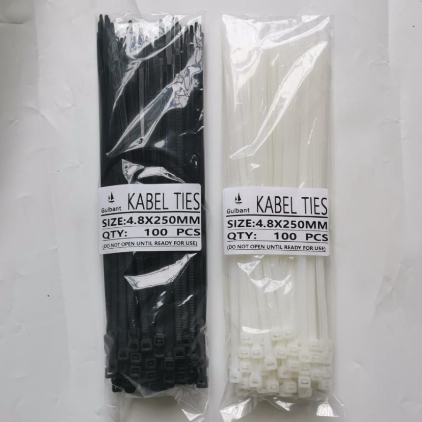 

Langka Kabel ties 48x25mm Warna PUTIHHITAM 1PACK Isi 1PCS