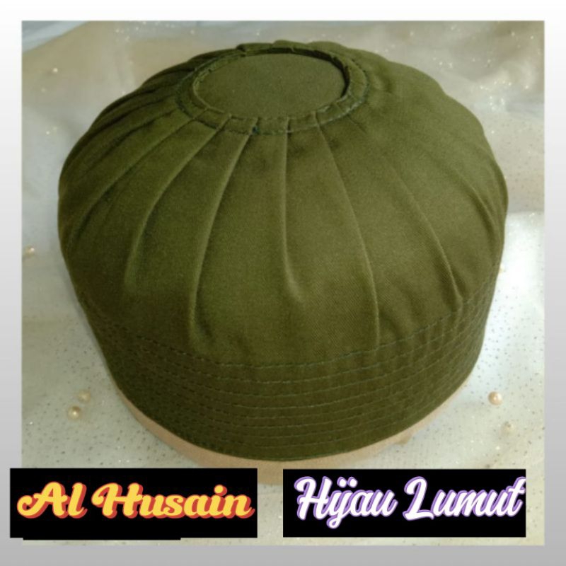 Peci kopiah kopyah ijazi haji habib syech dewasa & anak laki-laki putih hitam hijau lumut polos
