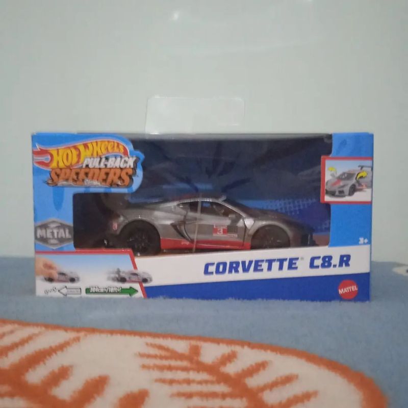 hot wheels pullback speeders corvette c8.r